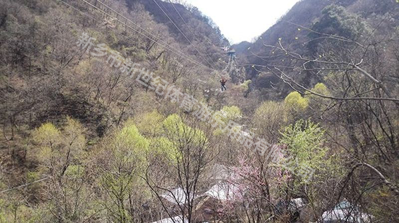 新世紀遊樂|重渡溝景區滑索項目建設順利完工
